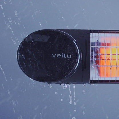 Veito Blade Mini Indoor and Outdoor Carbon Infrared Heater - Black