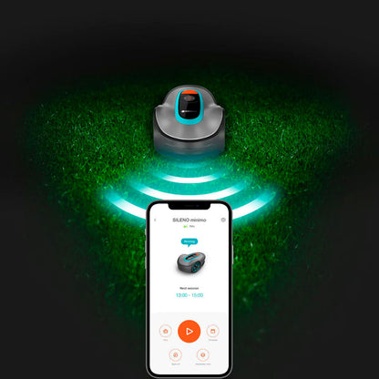 Gardena Sileno Minimo Smart Robotic Lawn Mower + Charging Station (250M² Cutting Area)