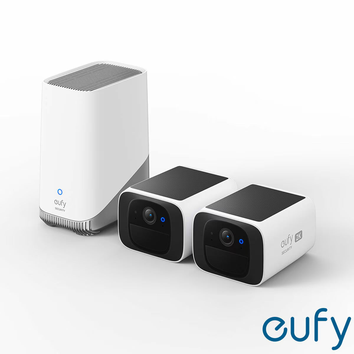 eufy Solocam S220 2-Cam Kit with Homebase S380 - No Monthly Fee