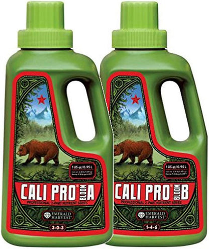 Emerald Harvest Cali Pro Bloom A+B 2-Part Base Nutrient | 0.95L | Flowering Stage Fertiliser