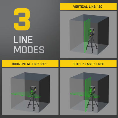 Fanttik D100 PRO Laser Level & Tripod Bundle | Green Laser | ±2mm Accuracy | 30m Range | Rechargeable