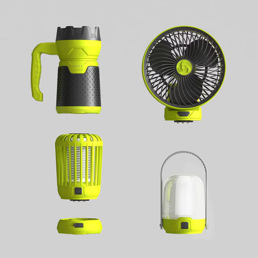 Artika Campa 4-in-1 Portable Outdoor Kit | Fan, Lantern, Torch & Bug Zapper | 10Hr Battery | USB-C
