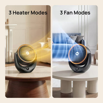 Whole Room Ceramic Heater & Fan | 2000W PTC | 3D Oscillation | 34dB Whisper-Quiet | DR-HSH015