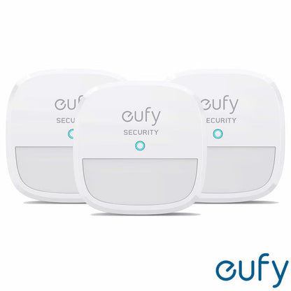 Eufy Motion Sensor | 3-Pack | 2-Year Battery | 100° Detection | 9m Range | No Monthly Fees