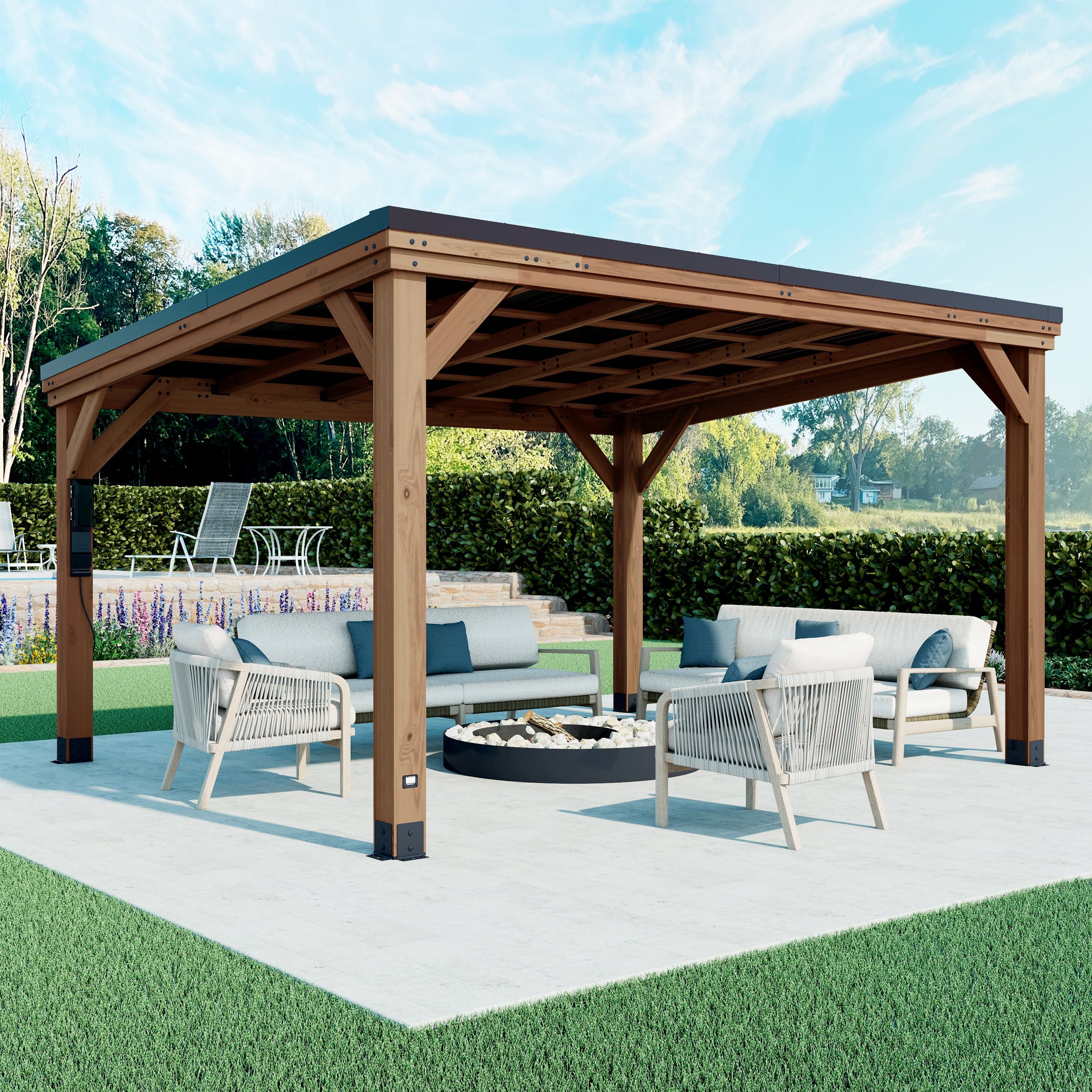 4.4m x 3.7m (14ft x 12ft) Arcadia Gazebo