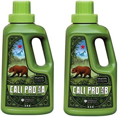 Emerald Harvest Cali Grow A+B 2-Part Base Nutrient | 0.95L | Vegetative Stage Fertiliser