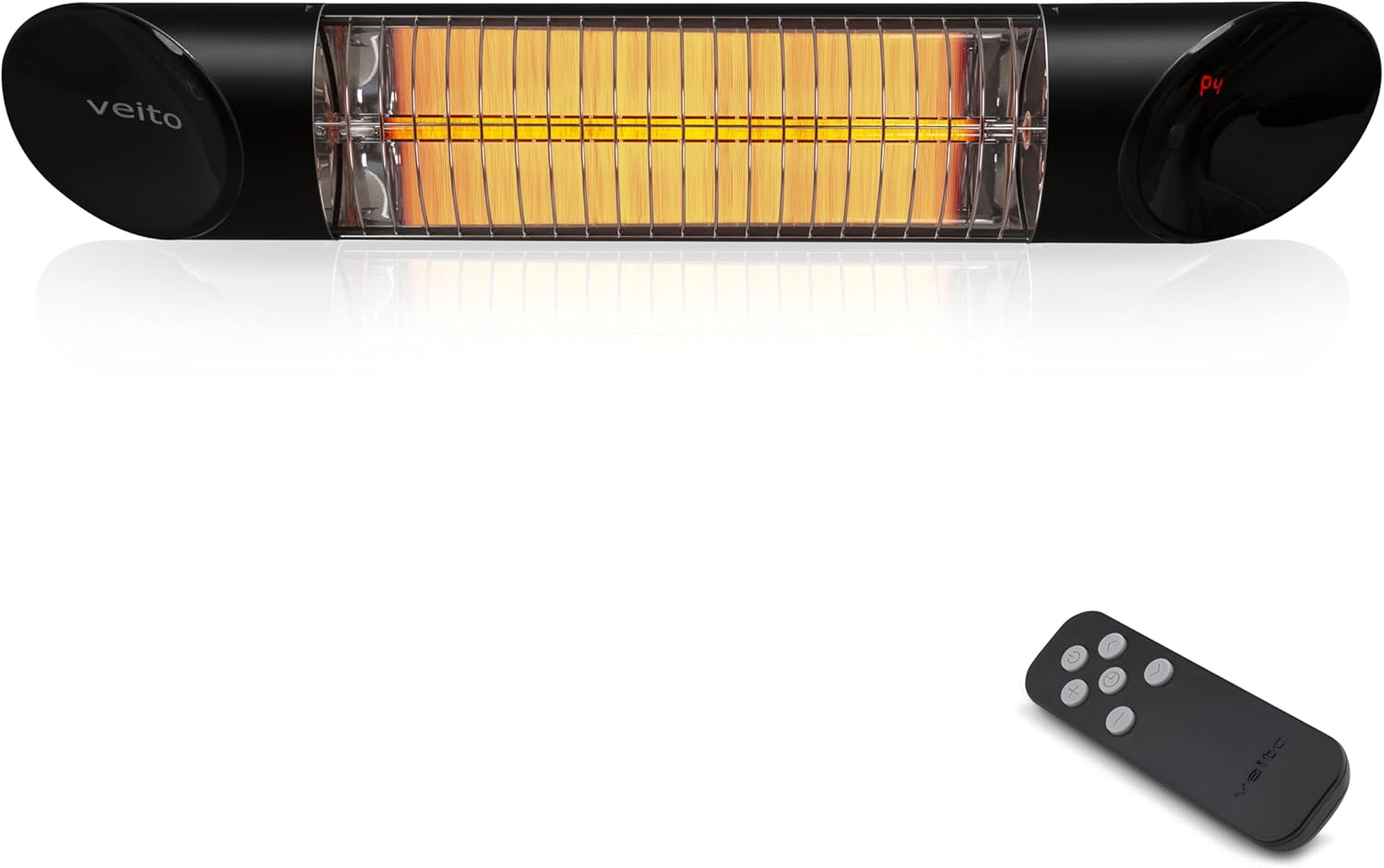 Veito Blade Mini Indoor and Outdoor Carbon Infrared Heater - Black