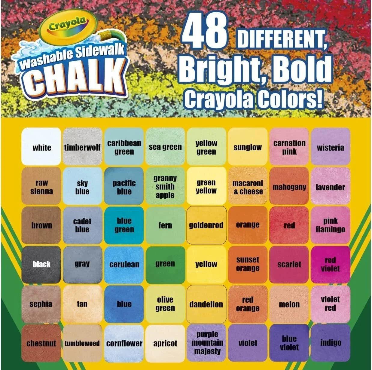 Crayola Chalk Washable Anti-Roll 48-Piece