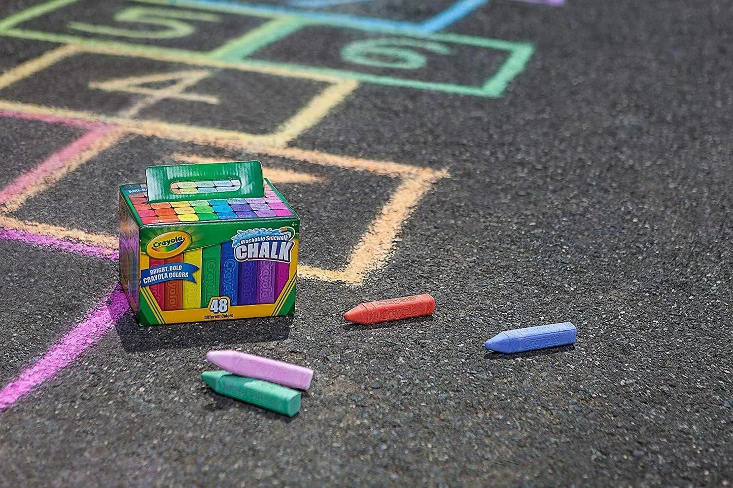 Crayola Chalk Washable Anti-Roll 48-Piece