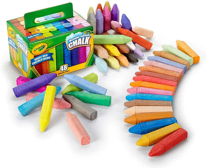 Crayola Chalk Washable Anti-Roll 48-Piece