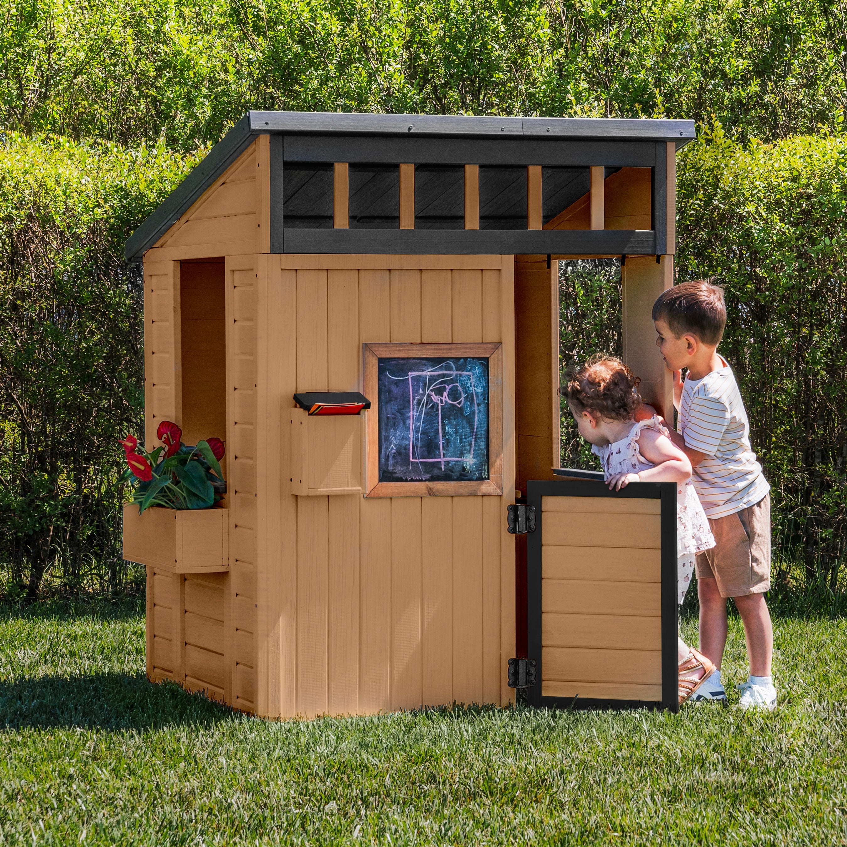 Caraway Cottage Playhouse - Light Brown
